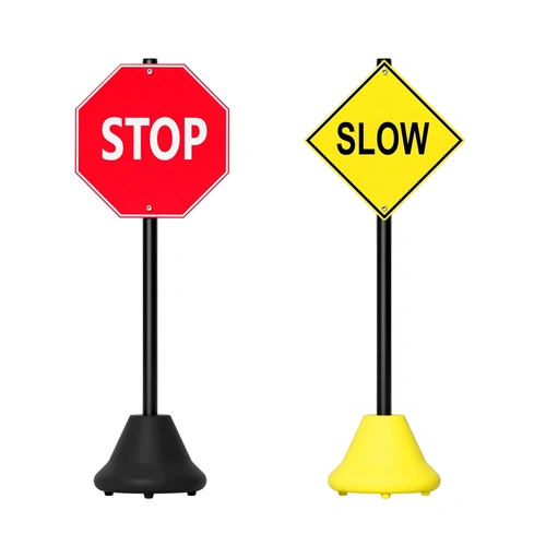 Portable Weighted Sign Stand - Post and Base