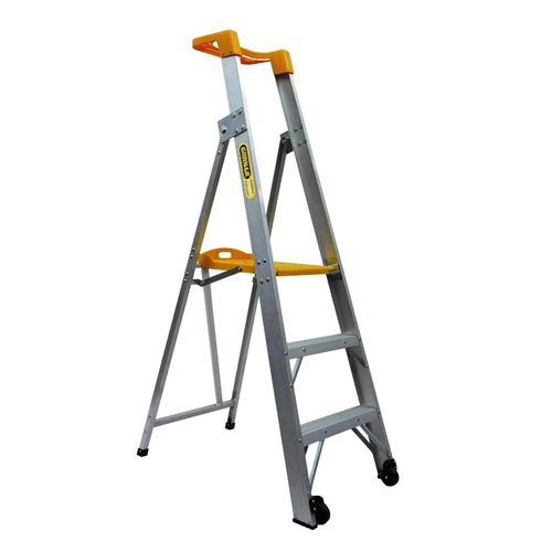 Gorilla Compact Platform Ladder 0.9m (3ft) Aluminium 120kg Industrial