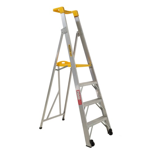 Gorilla Compact Platform Ladder 1.2m (4ft) Aluminium 120kg Industrial