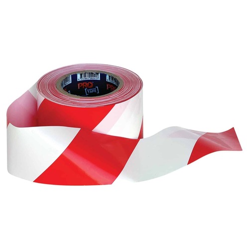 Barricade Tape - 100m x 75mm (Red & White)