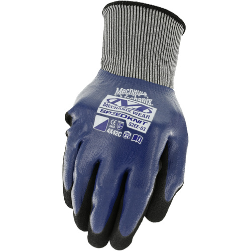 Mechanix Wear SpeedKnit Shield Glove Full Dip Cut Level C 