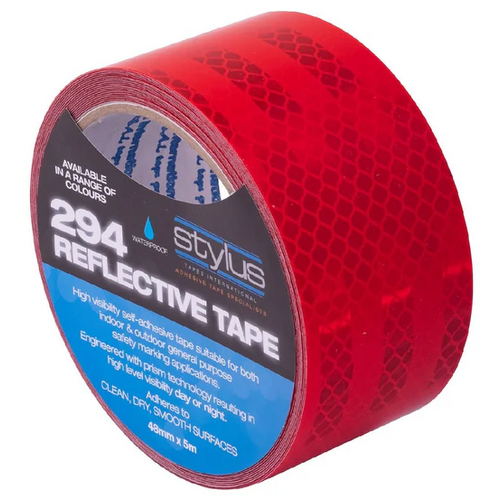 Stylus 294 Reflective Tape Class 1 48mm x 5m (Red)