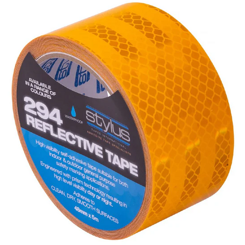 Stylus 294 Reflective Tape Class 1  48mm x 5m (Yellow)