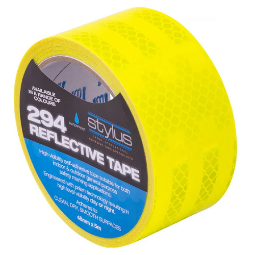 Stylus 294 Reflective Tape Class 1 48mm x 5m (Fluoro Yellow)