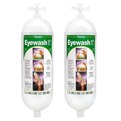 Tobin Eyewash Station Replacement Bottles 1lt Pack of 2