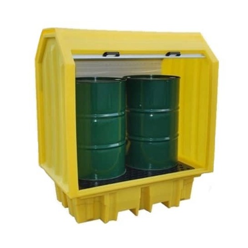 Spill Pallet 2 Drum with Hard Cover 230LT Sump