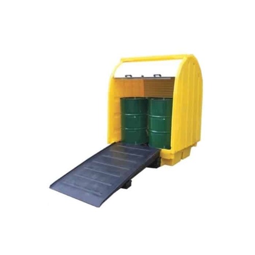 Spill Pallet 4 Drum with Hard Cover 410LT Sump