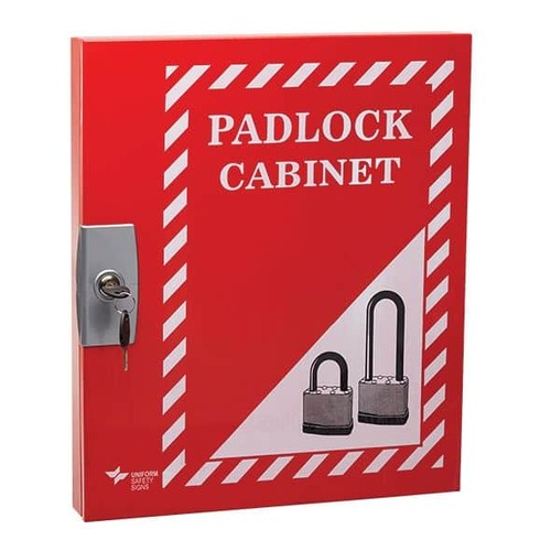 Lockable Padlock Cabinet (up to 56 padlocks) 400 x 470 x 50mm 