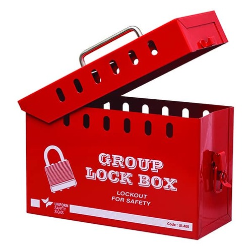 Red Group Lock Box (12 Lock) 260 x 110 x 160mm 