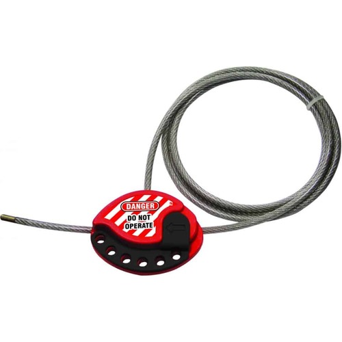 Mouse Type Cable Lockout - 2 metre Cable (6mm Diameter Cable)