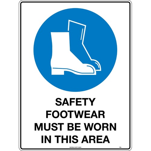 Sign Safety Footwear Must Be Worn In This Area