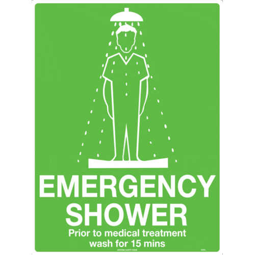 Sign Emergency Shower