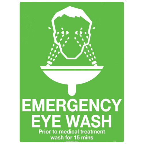 Sign Emergency Eye Wash