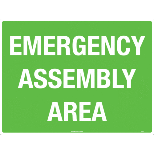 Sign Emergency Assembly Area