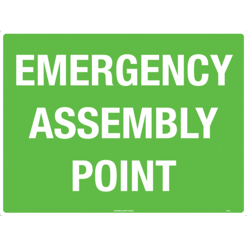 Sign Emergency Assembly Point