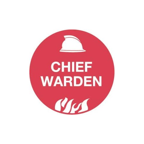 Picto Chief Warden 50mm Self Adhesive