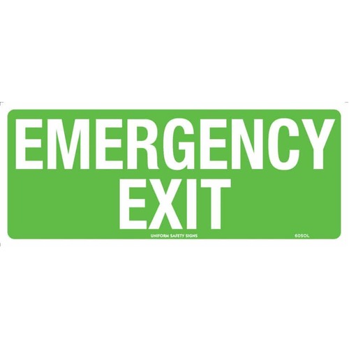 Sign Emergency Exit