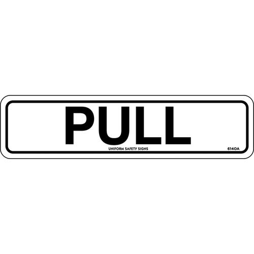 Sign Pull (Horizontal) 200 x 50mm Adhesive