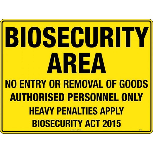 Sign Biosecurity Area