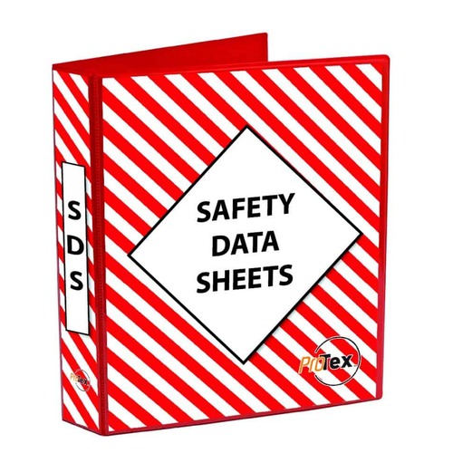 Safety Data Sheet Binder Red/White (4 Ring Binder)