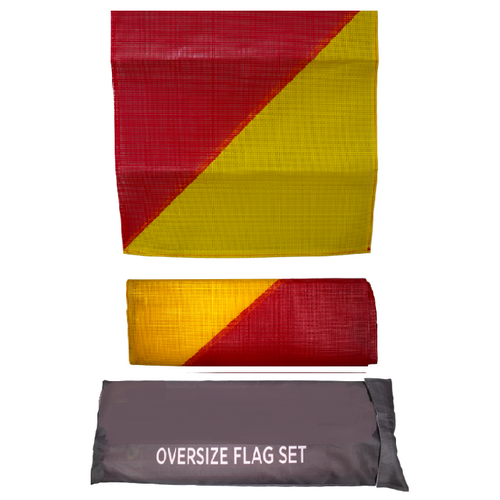 Oversize Mesh Flag Kit with Bungee Cord and Hook - Pack of 4
