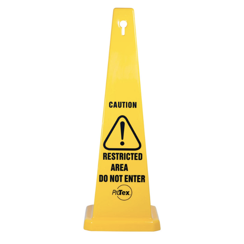 Safety Cone Caution Restricted Area Do Not Enter 890mm Plastic