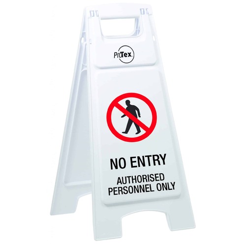 Plastic A-Frame No Entry Authorised Personnel Only 