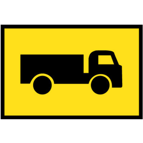 Sign Truck Symbolic Boxed Edge 900 x 600mm CL1