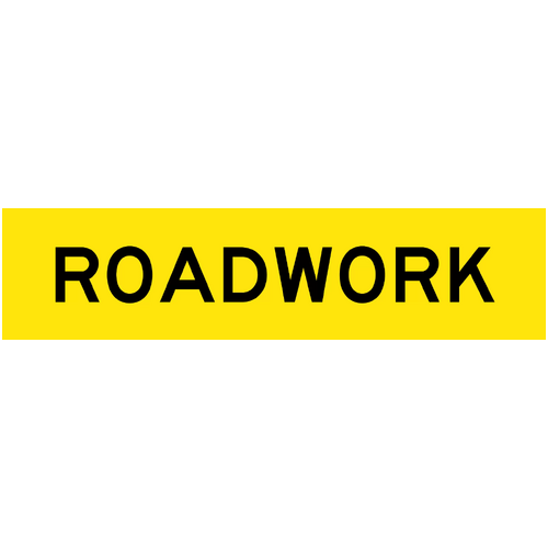 Sign Roadwork 1200 x 300mm Corflute Class 1