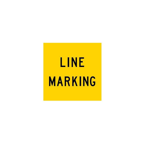 Sign Line Marking 600 x 600mm Corflute Class 1