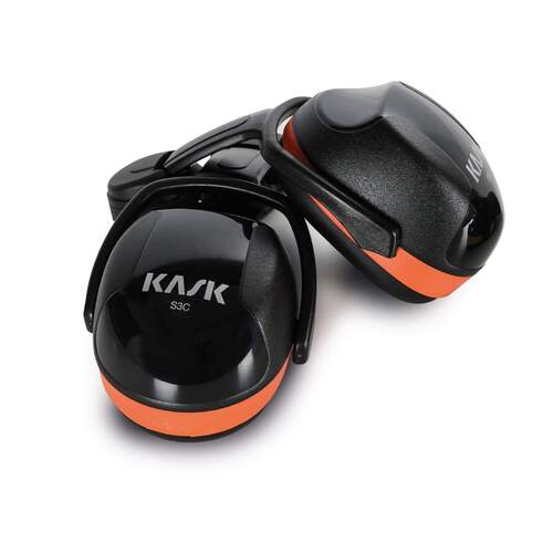 KASK Cap Attached Earmuffs SC3 Black/Orange Class 5 