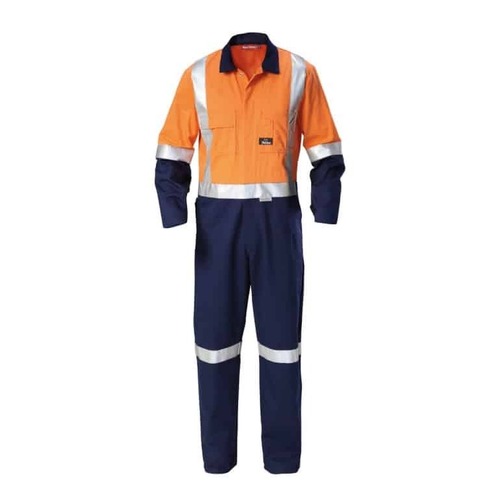 Hard Yakka Hi Vis Two Tone Taped Cotton Drill Overall
